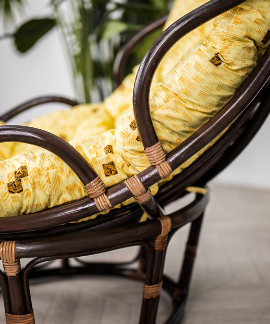 Кресло из натурального ротанга Челси ПАПАСАН (цвет: шоколад) - вид 9 миниатюра