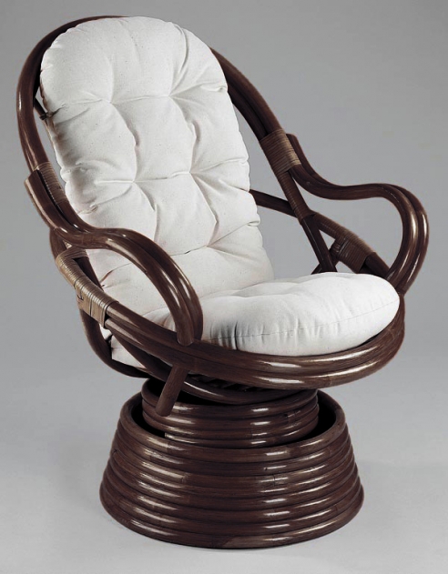 Кресло-качалка вращающееся Double Pole (Дабл Поул) (цвет: шоколад) - вид 1 миниатюра