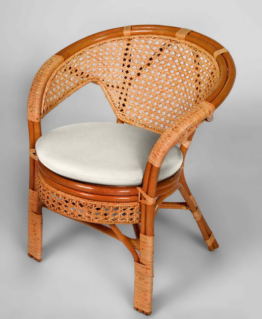 Кресло из натурального ротанга Пеланги (Pelangi) (цвет: коньяк)