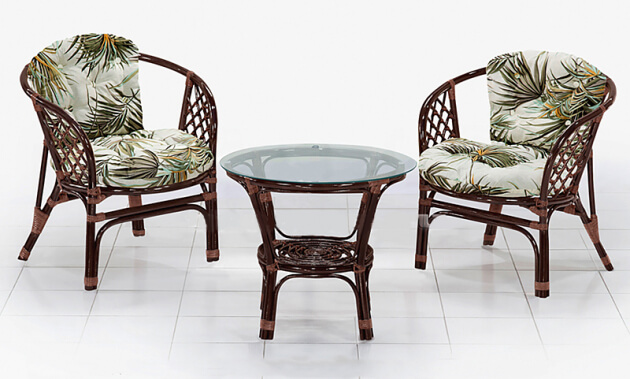 Комплект мебели для террасы Бали Дабл (Bali Double) (цвет: шоколад) - вид 3 миниатюра