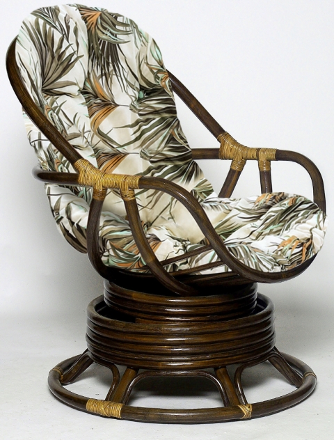Кресло-качалка вращающееся Каррера (CARRERA)  (цвет: орех)