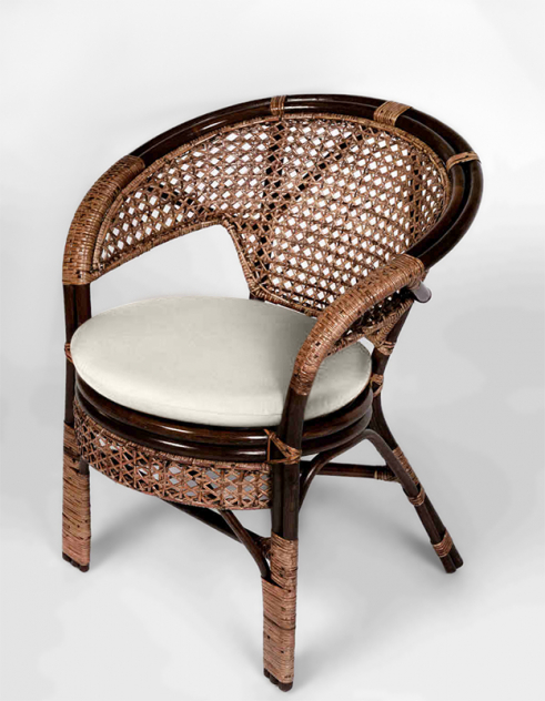 Кресло из натурального ротанга Пеланги (Pelangi) (цвет: шоколад)