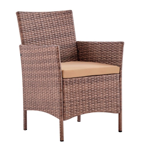 Кресло из искусственного ротанга Киото (Kioto armchair) (цвет: капучино ...