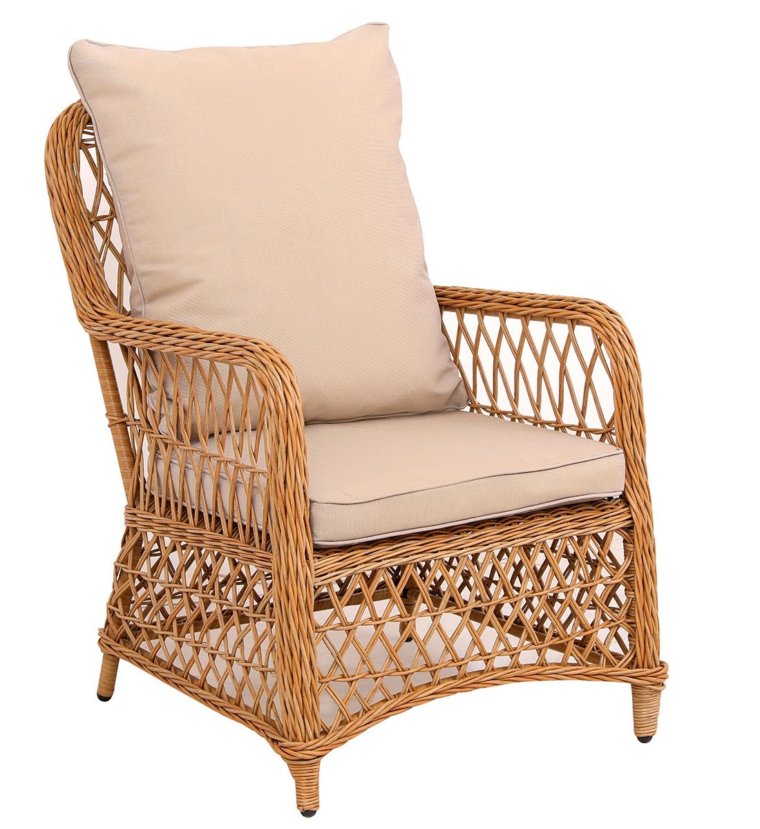 Кресло из искусственного ротанга Мелия (Melia armchair) (цвет: карамель ...