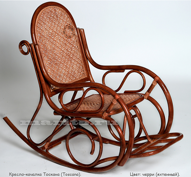 Кресло-качалка Тоскана (Toscana) (цвет: черри)