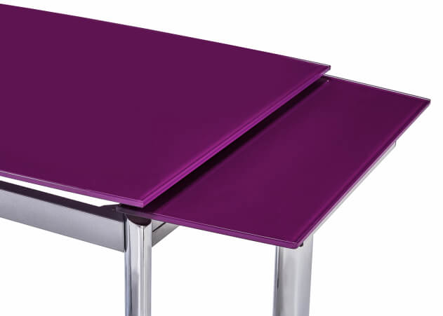 УЦЕНКА! ДЕФЕКТЫ! Стол обеденный раскладной стеклянный на металлокаркасе Юта 100(150)х70 (цвет: беж, шоколад, лайм) РАСПРОДАЖА! - вид 3 миниатюра