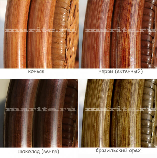 Абажур плетеный (цвет:коньяк, черри, орех, шоколад) - вид 6 миниатюра