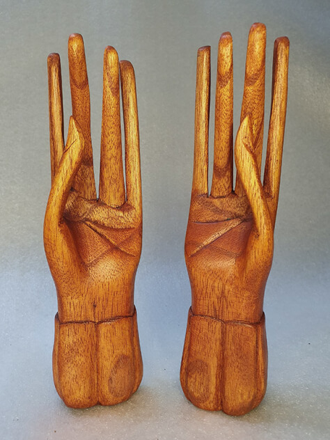 Фигурки "Руки (пара)" из ценных пород дерева (10-12 см)