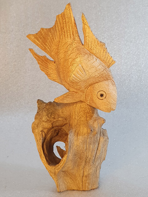 Фигурка "Рыбка" из ценных пород дерева (10 см) - вид 1 миниатюра