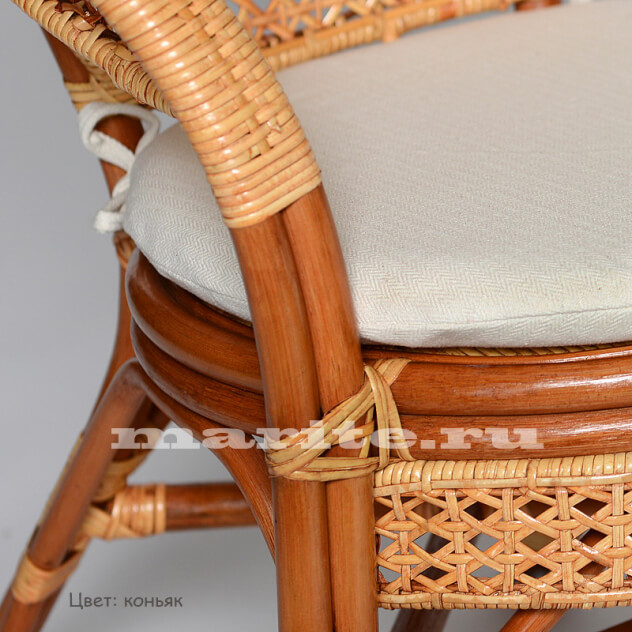 Комплект мебели из натурального ротанга Пеланги (Pelangi) (цвет: коньяк) - вид 5 миниатюра