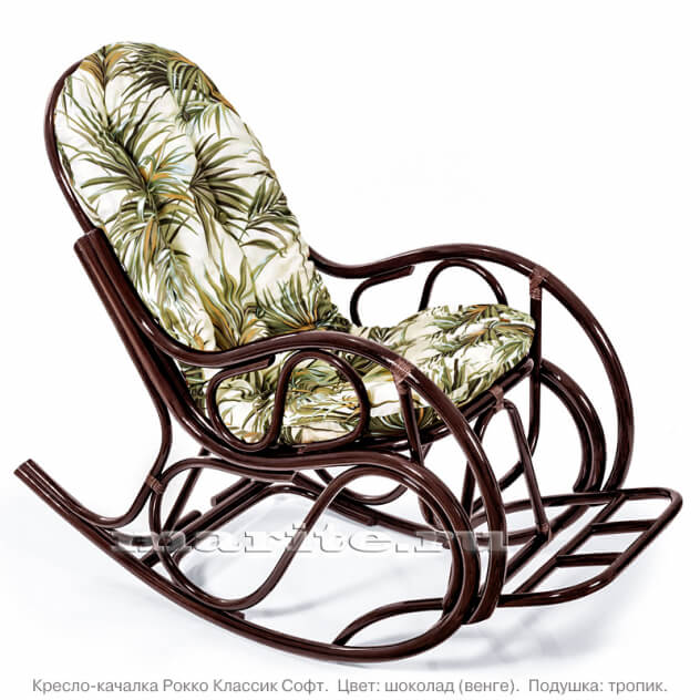 Кресло-качалка Рокко Классик Софт (цвет: шоколад) - вид 5 миниатюра