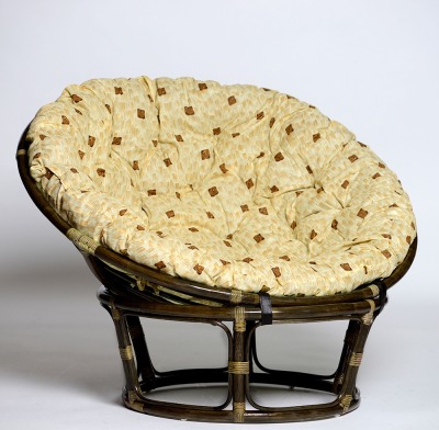 Кресло из натурального ротанга ПАПАСАН 110 см  (цвет: орех)