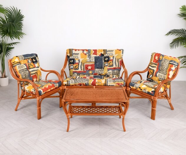Комплект мебели из натурального ротанга Макита (Makita)  (цвет: коньяк)