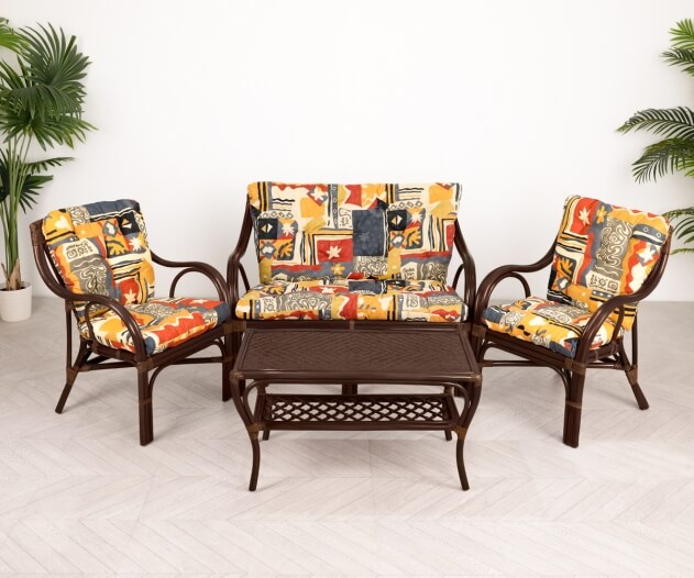Комплект мебели из натурального ротанга Макита (Makita)  (цвет: шоколад)