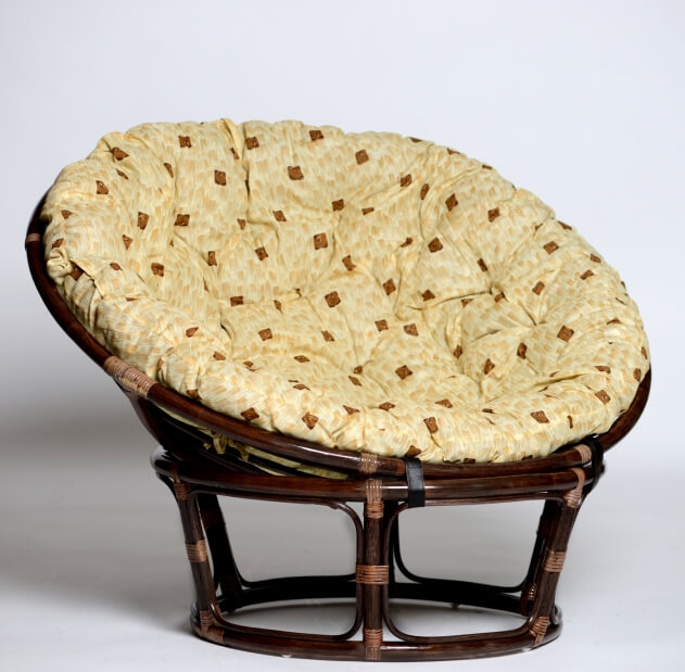Кресло из натурального ротанга ПАПАСАН премиум 115 см (цвет: шоколад) - вид 1 миниатюра